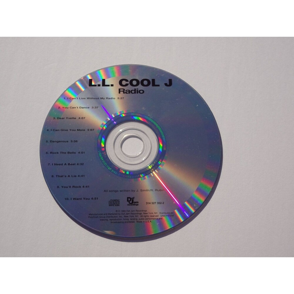 L.L. Cool‎ J – Radio CD 1985 Def Jam Recordings Classic Hip Hop Rap